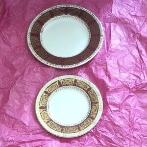 Set Of 2 Crown Ducal AGR Plates
